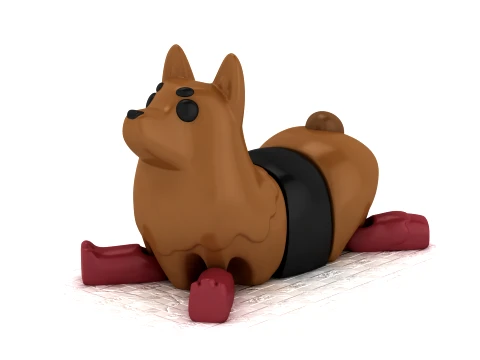 Simpatico cane flessibile Modello 3D