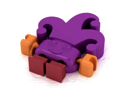Cute Jester Flexi 3D Model