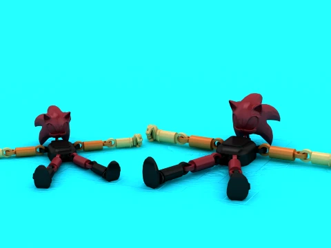 Flexi Sonic Figure 3D Model