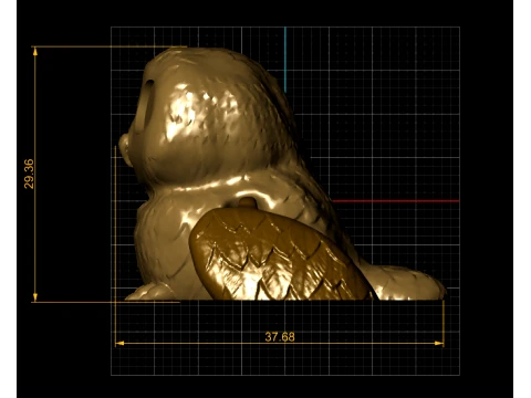 Cute Flexi Owl 3D Model