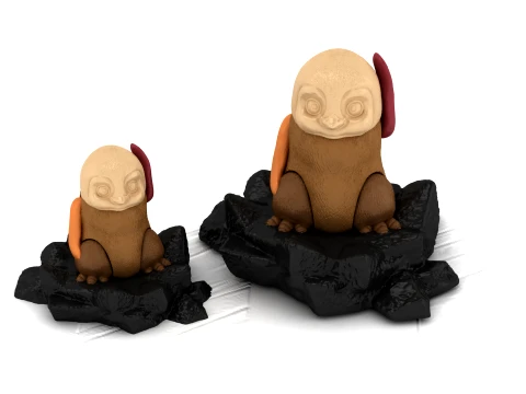 Figurine de chouette mignonne Modèle 3D