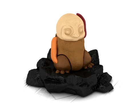 Cute Owl Figurine 3D Model