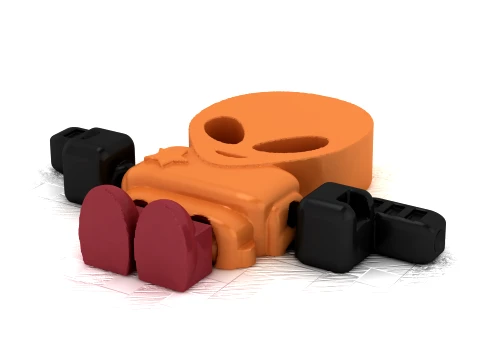 Alien Flexi Figure 3D Model