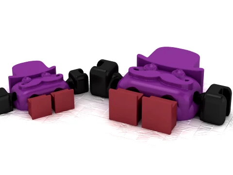 Flexi Magician Figure 3D Model