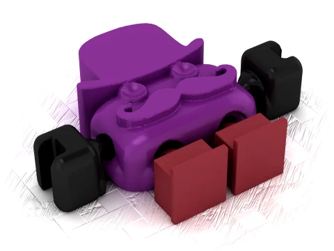 Flexi Magician Figure 3D Model
