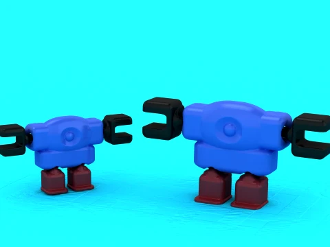 Flexi Claw Robot 3D Model