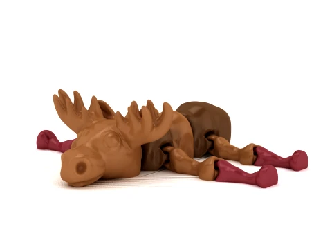 Flexi Moose Toy 3D Model