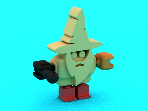 Flexi Wizard Robot 3D Model
