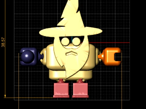Flexi Wizard Robot 3D Model