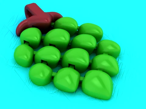 Flexi Grape Cluster 3D Model