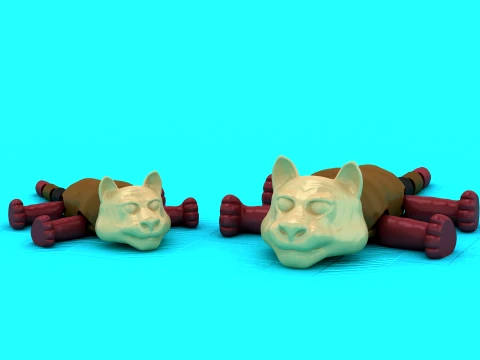 Figurine Tigre Flexi Modèle 3D