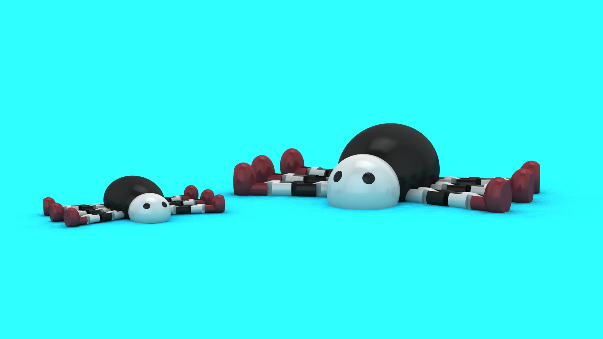 Flexi Spider Figure 3D Model .c4d .max .obj .3ds .fbx .stl .blend