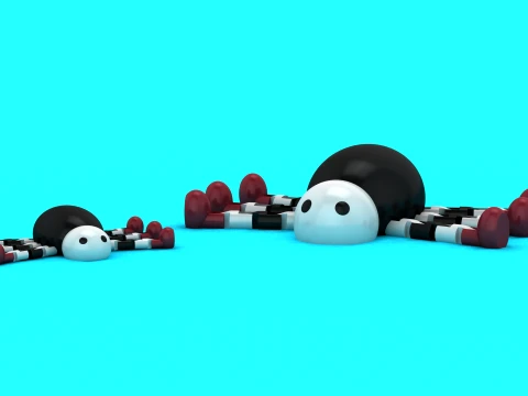 Esnek Örümcek Figürü 3D Model