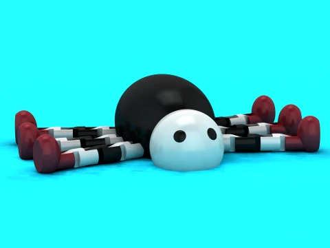 Flexi Spider Figure 3D Model