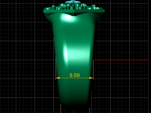Floral Diamond Gold Signet Ring 3D Model