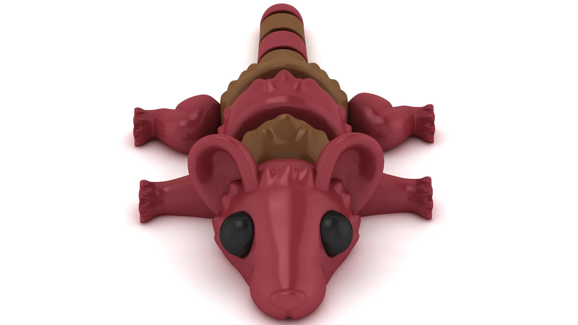 Cute 3D Cartoon Rat Candy Character 3D Model .c4d .max .obj .3ds .fbx .stl .blend 