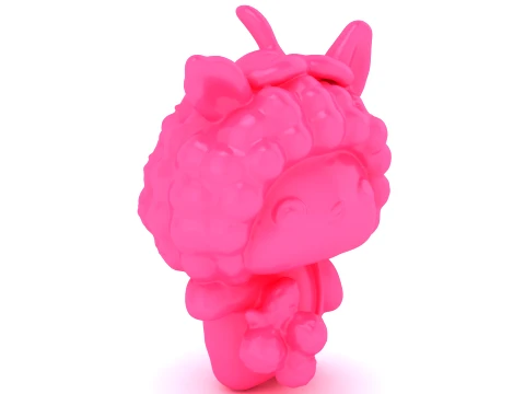 Cute Pink 3D Dragon Character 3D 모델