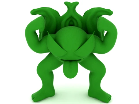 Green Fantasy Tree Monster 3D Character 3D Model