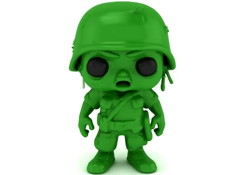Green Army Soldier Modèle 3D
