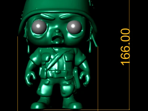 Green Army Soldier 3D Model