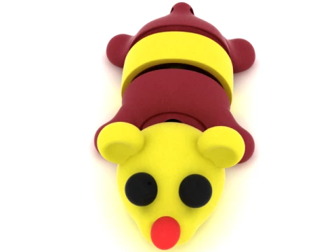 Cute 3D Bear Character 3D Model