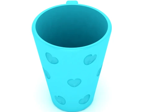 Cute Blue Magic Cup 3D 모델