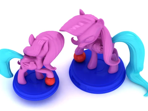 Cute Magical Unicorn 3D Model
