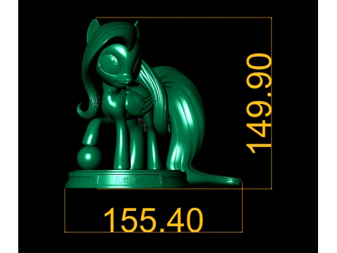 Cute Magical Unicorn 3D Model