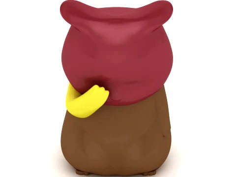 Funny Potato Character 3D Model