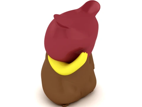 Funny Potato Character 3D Model