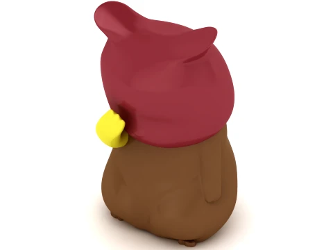 Funny Potato Character 3D Model