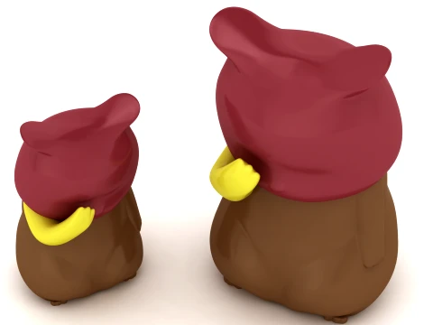 Funny Potato Character 3D Model