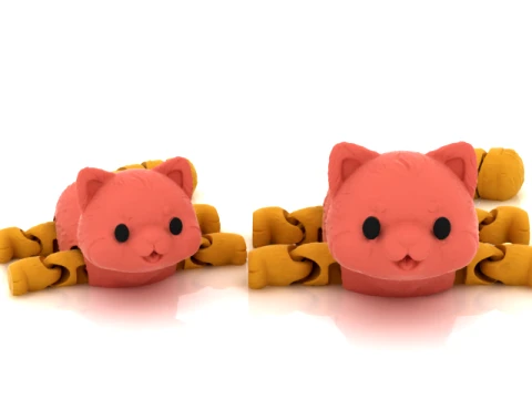 Cute Cat Spider 3D Model