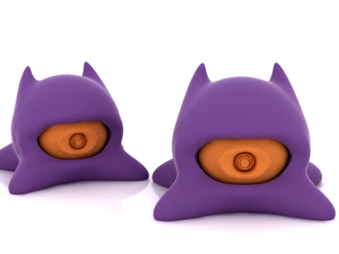 Purple Cyclops Monster 3D Model