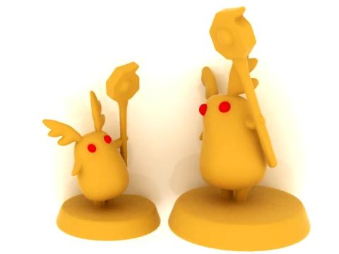 Fantasy Bird Mage Model 3D