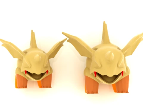 Horned Dragon Monster Modello 3D