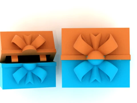 Decorative Gift Box 3D Model