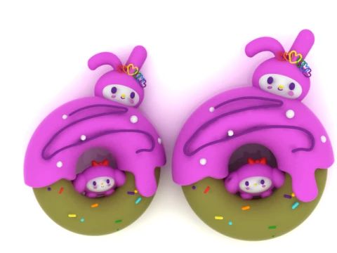 Bunny Donut 3D Model