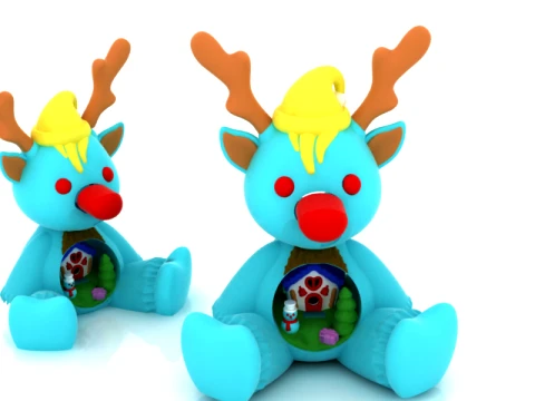 Statuetta di renna di Natale Modello 3D