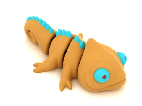 Cute Spiny Lizard 3D Model