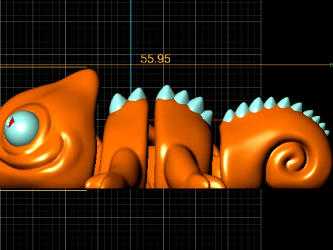 Cute Spiny Lizard 3D Model