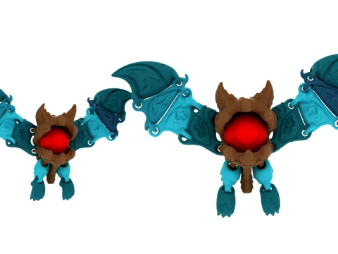 Ciclope demone pipistrello Modello 3D