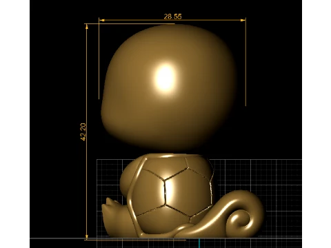 Cute Baby Turtle 3D Model