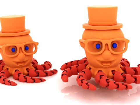 Gentleman Octopus 3D Model
