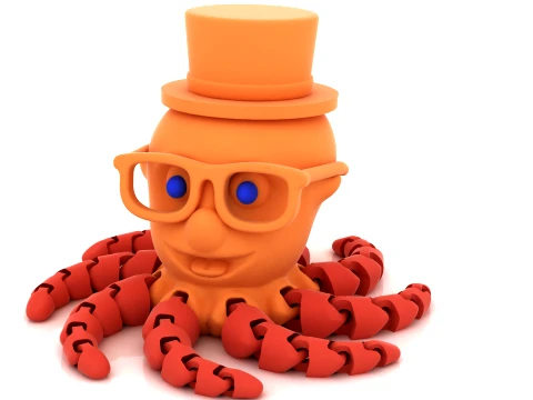 Gentleman Octopus 3D Model