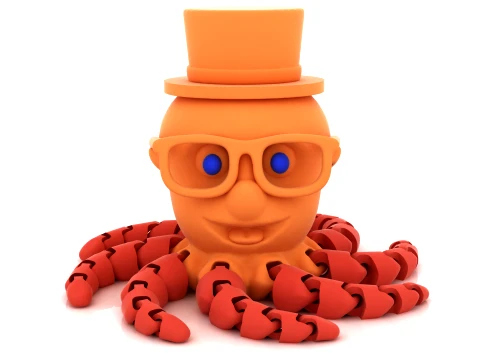 Gentleman Octopus 3D Model