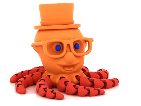 Gentleman Octopus 3D Model