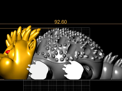 Hedgehog Spider Creature 3D Model
