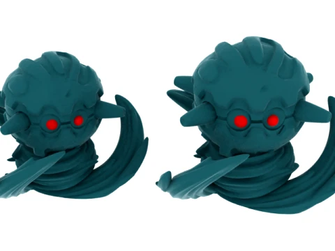 무장한 바다 괴물 3D 모델