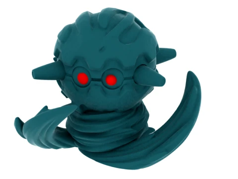 Armored Sea Monster 3D Model